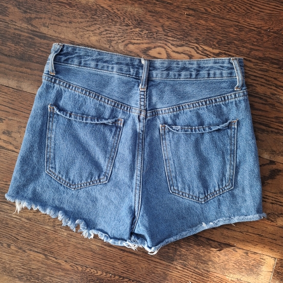 SONG High Rise Mom Shorts size 1/25 - Picture 6 of 8